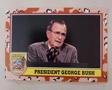 1991 Topps Desert Storm President George Bush  no. 177 3rd series