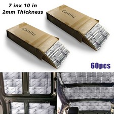 60x Sheets 2MM Sound Deadening Proofing Mat Foil Butyl Car Van Vibration Damping