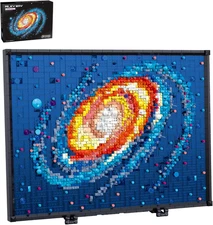 Milky Way Galaxy Micro Mini Building Block Art Model, Mini Bricks Sets Creative 