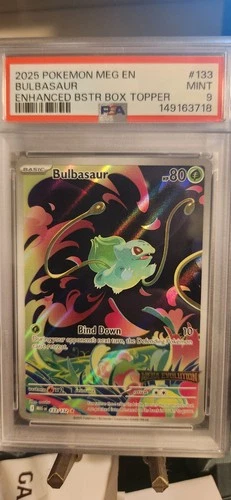 PSA 9 Bulbasaur - (Mega Evolution Stamped) #133