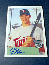 Joe Mauer 2002 Bowman Heritage #BHA-JM Autograph