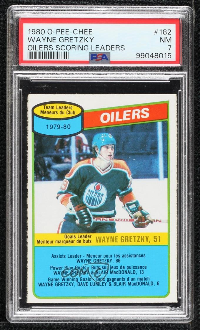 1980-81 O-Pee-Chee Wayne Gretzky #182 PSA 7 HOF 0gh6