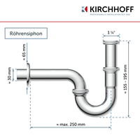 Ablaufgarnitur | Siphon Eckventil | Abfluss | RöHrensiphon Waschbecken | Chrom