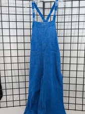 Zenana Double Gauze Acid Washed Wide Leg Overalls Women NWT QPW-7161