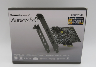 #ad #ad Creative Sound Blaster Audigy Fx V2 Upgradable Hi res PCI e Sound Card with 5.1 $49.99