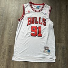 Adidas NBA Hardwood Classics Dennis Rodman 91 Chicago Bulls Jersey 2 - Size L
