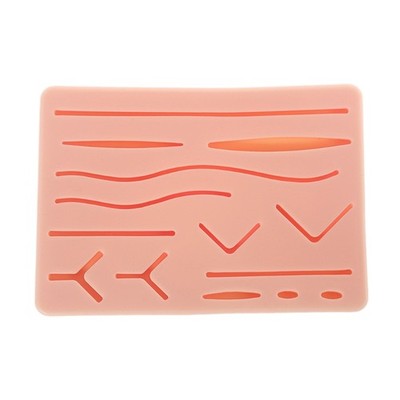 Premium Silicone Human Skin Suture Training Model Pad 3 Skin Layers Reusable