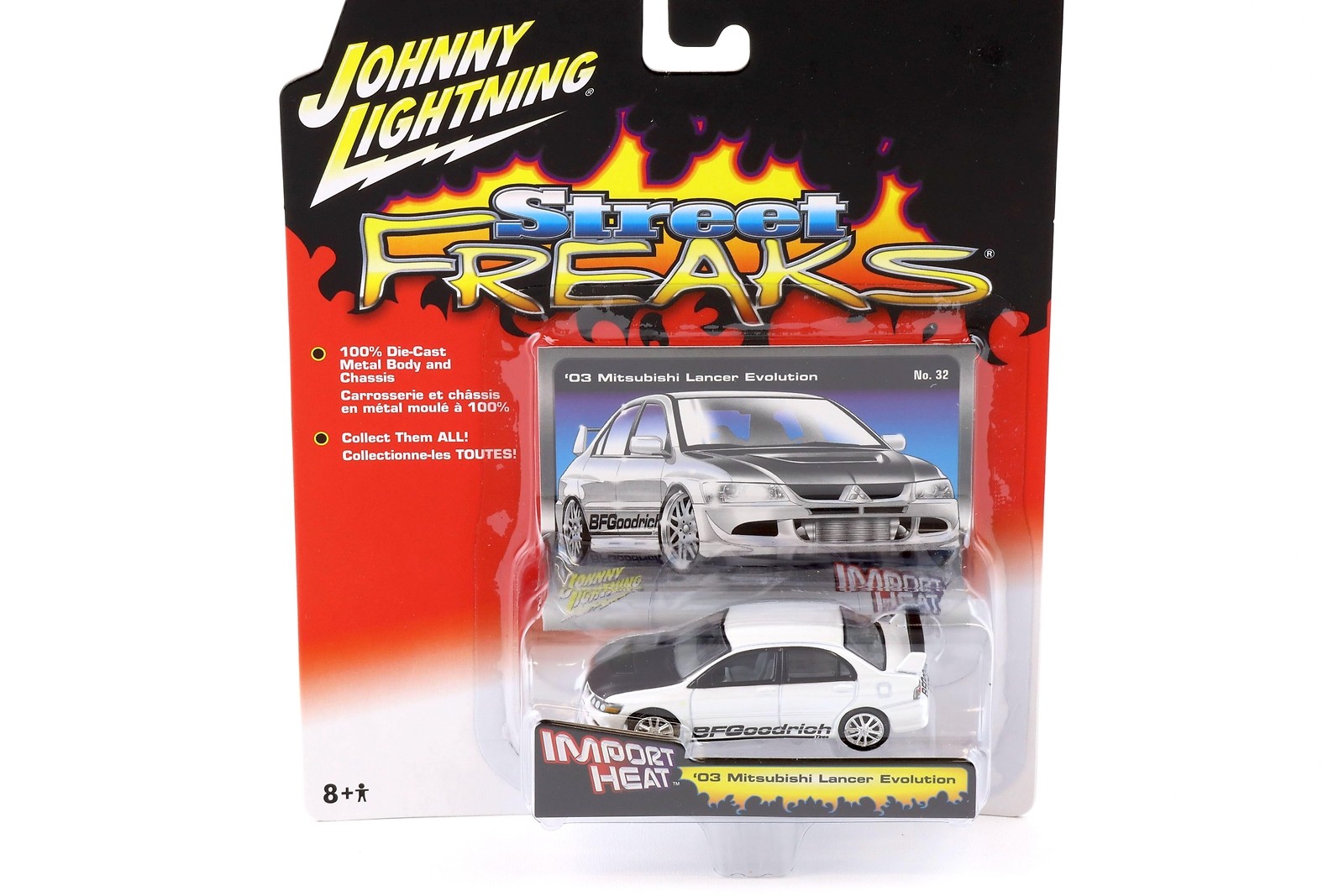 1:64 Johnny Lightning Street Freaks 50301B Import Heat 2003 Mitsubishi Lancer