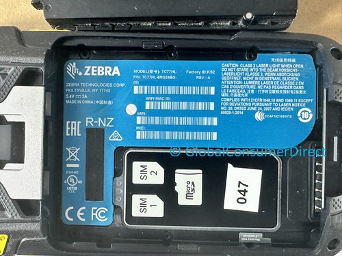 Lote de 5x Zebra TC77 Android 14 Google Play TC77HL-5ME24BG-A6 + Base - Imagen 4 de 5