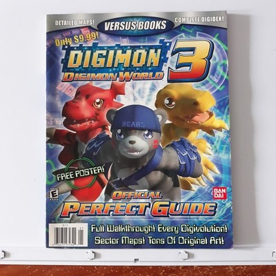 Digimon World 3 Official Perfect Strategy Guide PlayStation PS1 3D Monster J-RPG
