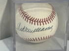 Ted Williams autographed official American League baseball MLB Red Sox