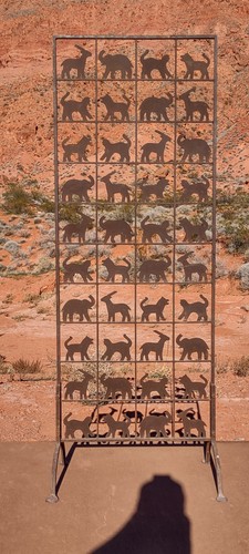 Animal Screen Atelier Marolles and Jean Touret? Fredrick Weinberg? 1950's Metal