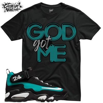 Shirt To Match Griffey Max 1 Black Freshwater Unisex Tee GOD Got Me Shirt