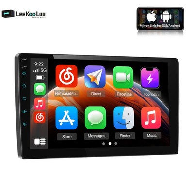 Touch Screen Double 2Din MP5 Player Carplay Android Auto Car Stereo Radio BT FM