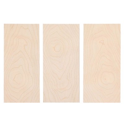 3Pcs Maple Guitar Veneer Guitar Head Veneer Shell Sheet Headplate For Luthier