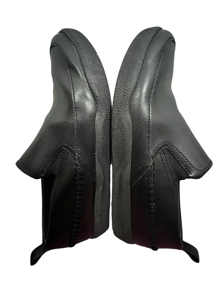 Zapatos Hush Puppies Niños 5M Cuero Lazy Genius Mocasín Sin Cordones Negro Foto 2 de 4