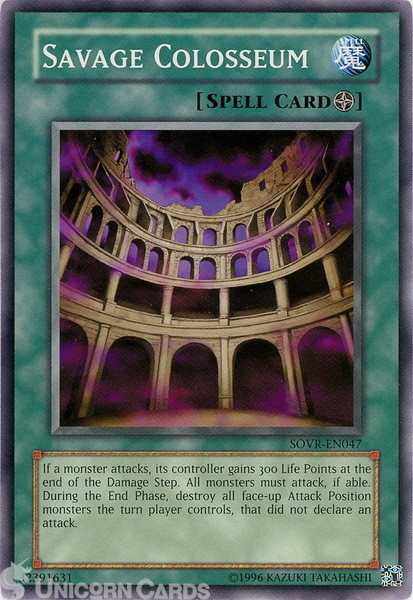 SOVR-EN047 Savage Colosseum Common UNL Edition Mint YuGiOh Card