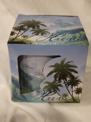 Island Waves Hawaii Mug Oahu Maui Palm Tree Waves.  Waikiki ABC Stores 2010.
