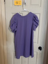 SHEIN purple dress with puffy sleeves Size L #party #feminine