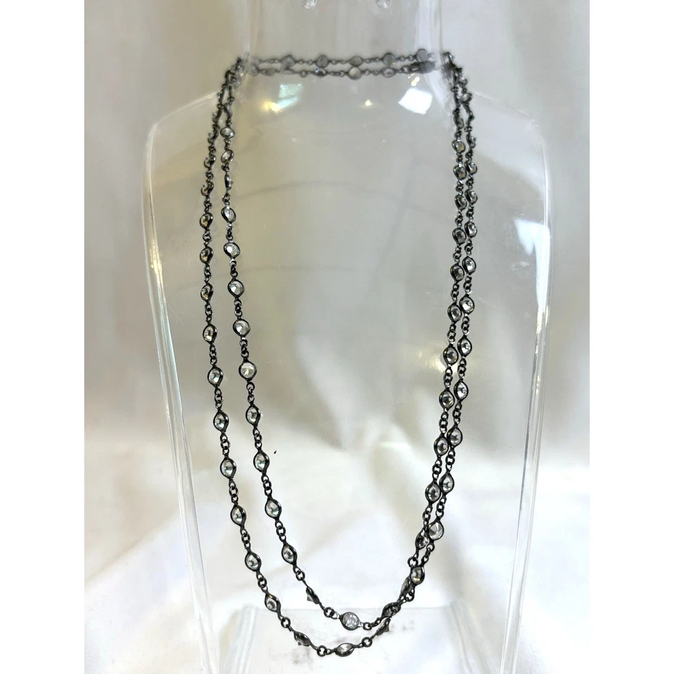 Collar Lafonn Diamante Simulado Plata de Ley 925 Por Yarda-Color RETIRADO Foto 2 de 4