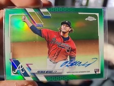 2021 Topps Chrome - Rookie Autographs Patrick WeigelGreen Refractor /99 (AU, RC)