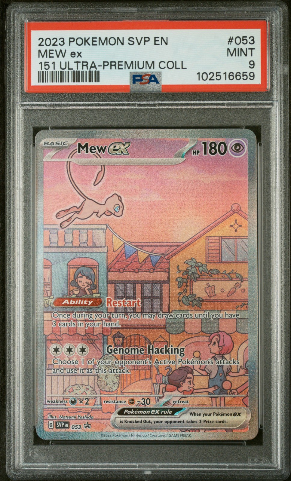 2023 POKEMON SVP EN-SV BLACK STAR PROMO 151 ULTRA-PREM COLL #053 MEW EX PSA 9