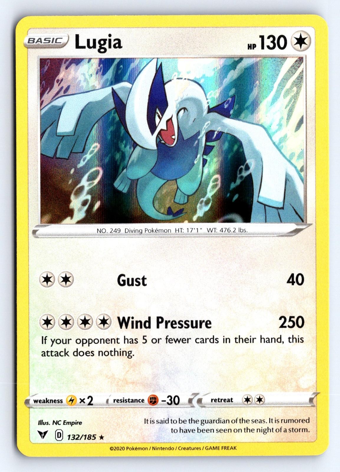 Lugia 132/185 Holo Rare Vivid Voltage Pokemon NM