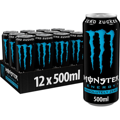 Monster Energy Zero Sugar Dose 500ml x12 Energydrink zuckerfrei
