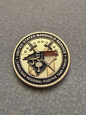 Fugitive Task Force Challenge Coin North Carolina Wilmington LE