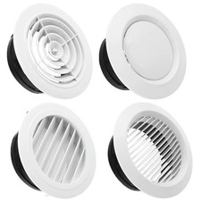 100/150mm Round Air Vent Cover Ducting Ventilation Extract Valve Grille UK