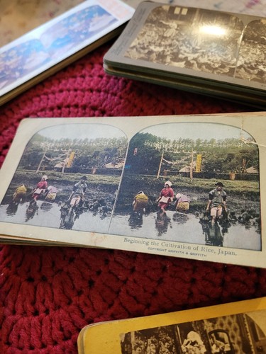 Antike Stereo Betrachter x2 und große Menge Karten Lot - Bild 14 von 21