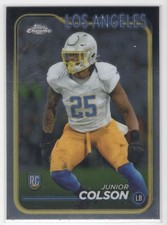 #291 Junior Colson 2024 Topps Chrome RC Los Angeles Chargers
