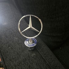 Mercedes Benz Hood Ornament Star Emblem Chrome Metal Detachable W210 W211 W220 Mercedes Benz Hood Ornament Star Emblem Chrome Metal Detachable W210 W211 W220