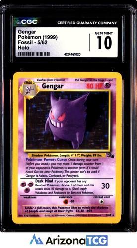 Gengar (Unlimited) graded CGC 10 for sale on eBay
