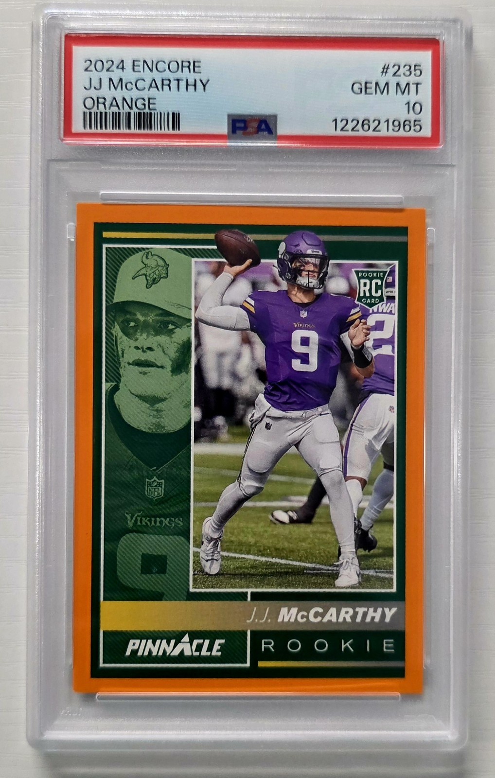 JJ McCarthy Panini Encore #235 Orange