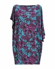 VERSACE BEACHWEAR DRESS MAXI T-SHIRT BAROQUE FLOWER GREEK PRINT IT 40 US 4 to 10