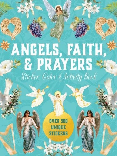 Angels, Faith & Prayers Sticker, Color & Activity Book Editors Of Chartwell ...-image
