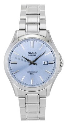 Casio Standard Quarz Lässige Hellblau Zifferblatt MTS-115D-2A2V 50M Herrenuhr