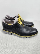 Cole Haan ZeroGrand Wingtip Oxford Size 8 M Turbulence Sleet waterproof C32375