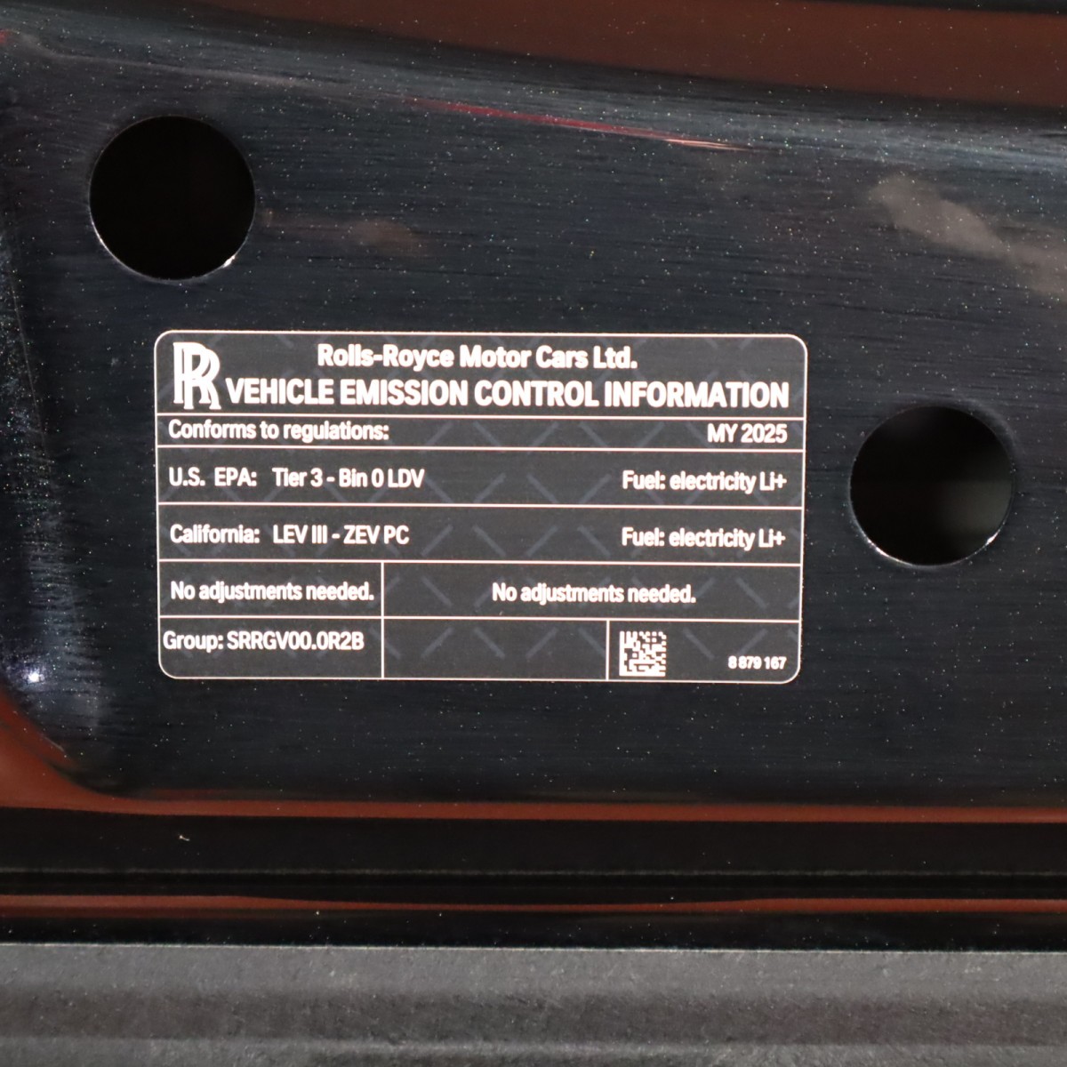 Rolls-Royce Spectre 2024-2025 Hood