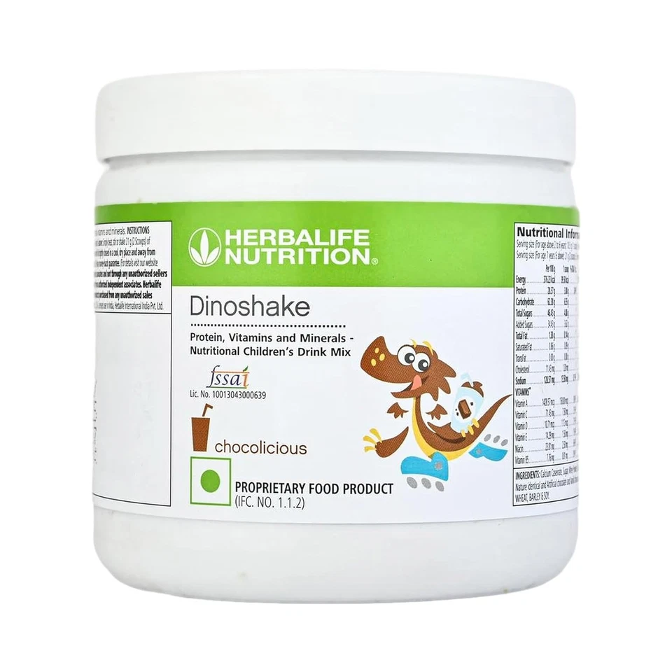 MARKENLOS Herbalife Dinoshake - Chocolate Flavour200g Protein & Calcium Rich Health Drink