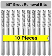1/8" Grout Removal Tool / Bit (TEN Pieces)  Dremel & Rotozip Premium Grade
