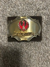 RUGER FIREARMS PHOENIX BELT BUCKLE VINTAGE RARE RAINTREE 1980 USA PATRIOT 