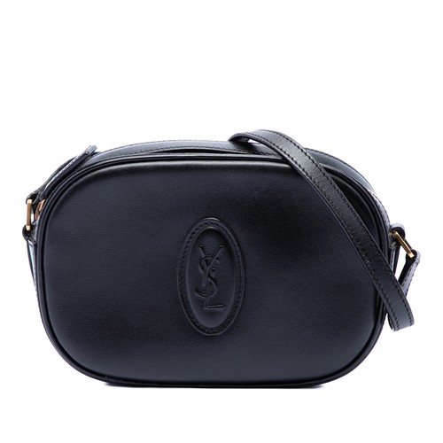Saint Laurent Calfskin Monogram Le 61 Camera Bag Pre-Loved Black