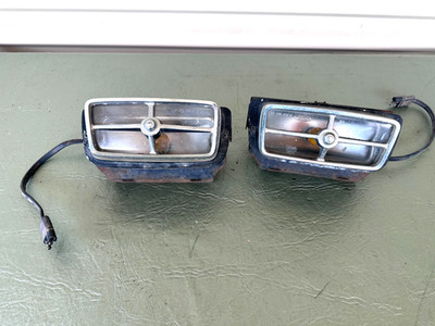 1969-1970 Ford Mustang Mach 1 Sport Fog Lamps Original Cougar Maverick  #8559