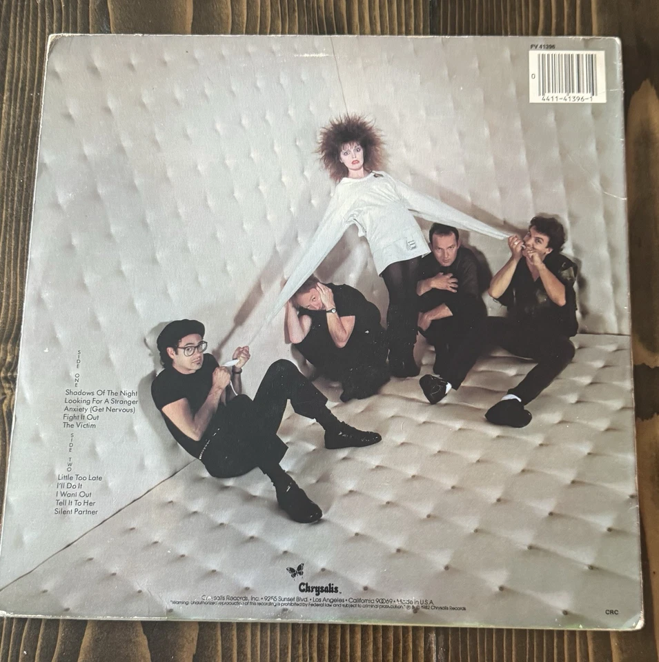 Pat Benatar Get Nervous 33RPM Vinyl LP Record 1982 Chrysalis CHR 1396 - Image 2 of 4