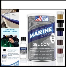 White Gel Coat W/ Wax  MEKP Catalyst, 6 Color Tints, Fiberglass Repair Kit