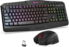 Redragon S101-KS Wireless Gaming Keyboard and Mouse Combo RGB Backlit Keyboard