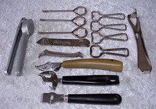 Vintage Kitchen Utensils Lot of Can Openers Lemon Zester Garic Press Misc. items