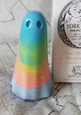 Großer Edelstein Steinmetz Geist ~ poliert mehrfarbig SM ~ York Ghost Merchants ~ Neu